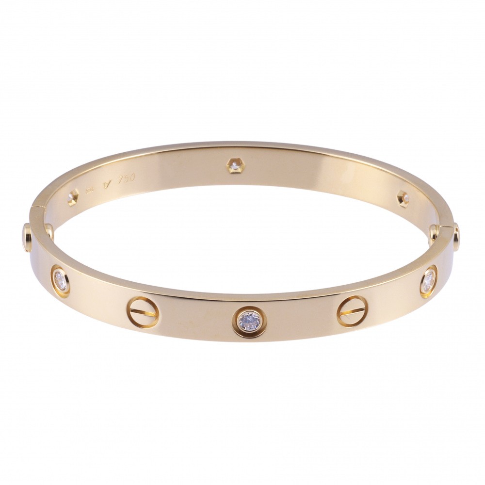 Cartier Love 6PD Bracelet 18K Yellow Gold Diamond B6013900