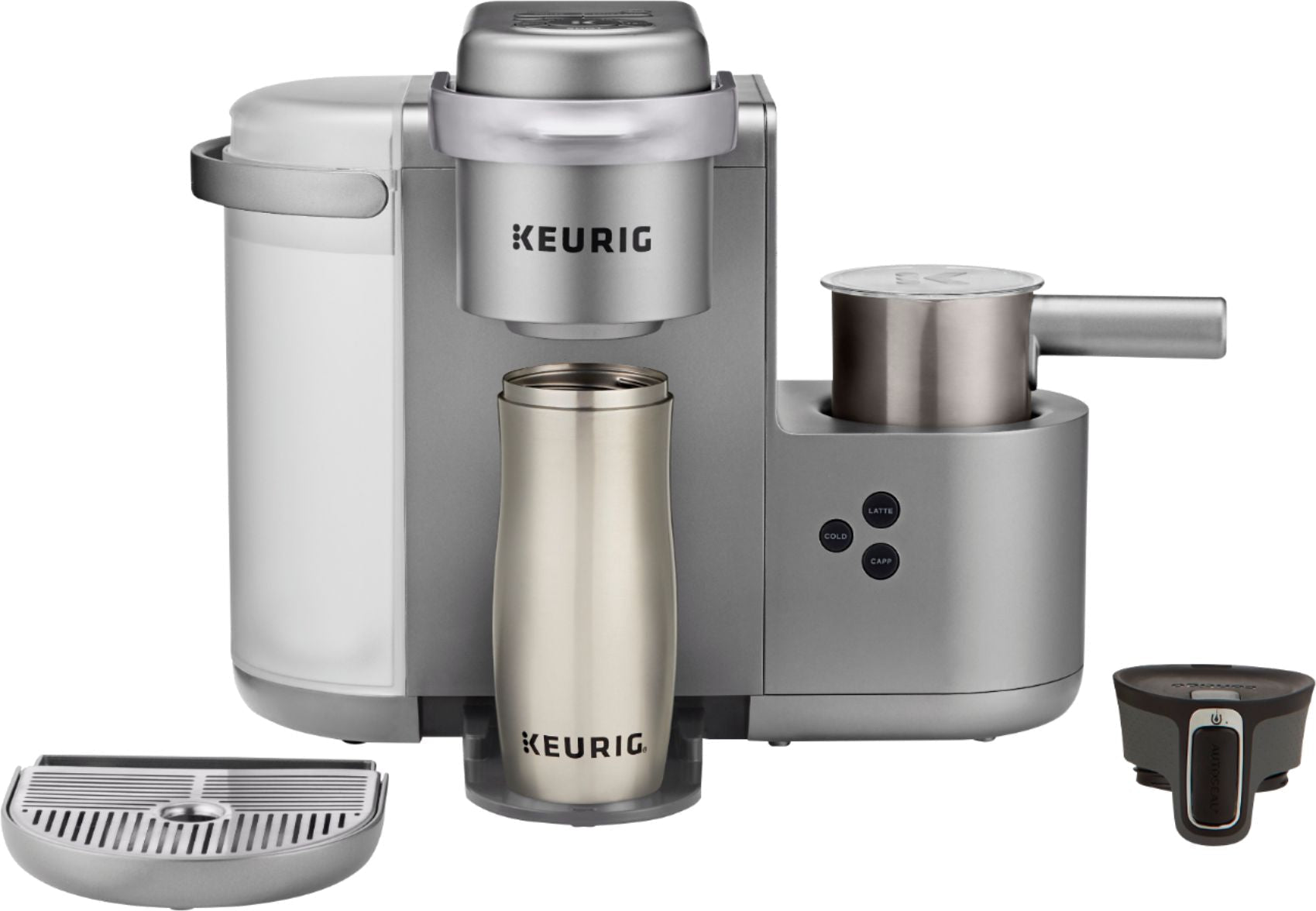 Keurig K-Cafe Special Edition Single Serve K-Cup Pod Coffee Maker with Milk Frother - Nickel 5000200558