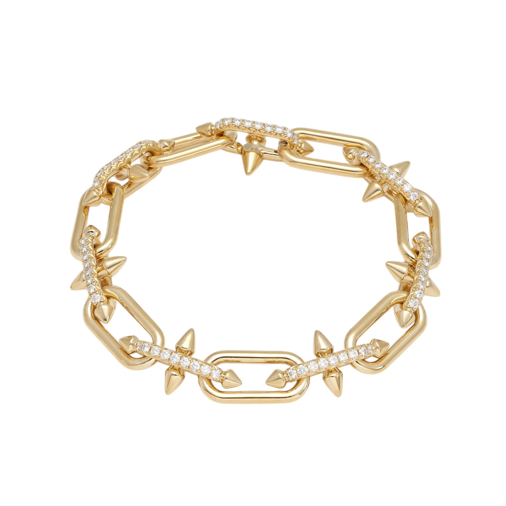 Tiffany & Co. Hardware Link Bracelet By Pharrell Williams Collection 18K Yellow Gold Diamond 73469953