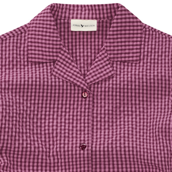 Jonas Nielsen Mädchen Seersucker-Bluse mit Stickerei