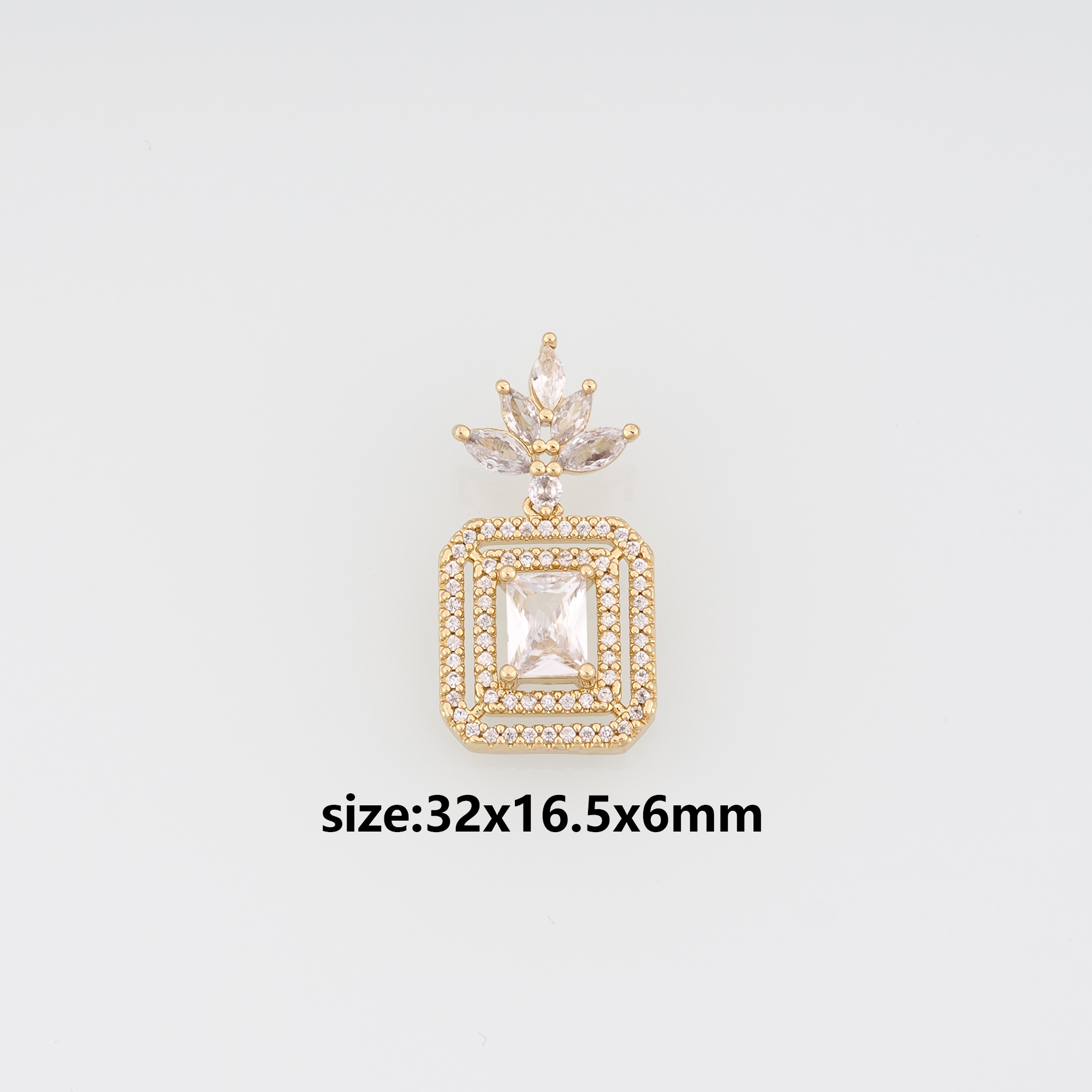 18K Gold Filled Fuck Pendant,Snake Pendant,Horse Charm Earrings Necklace for DIY Jewelry Making Supply