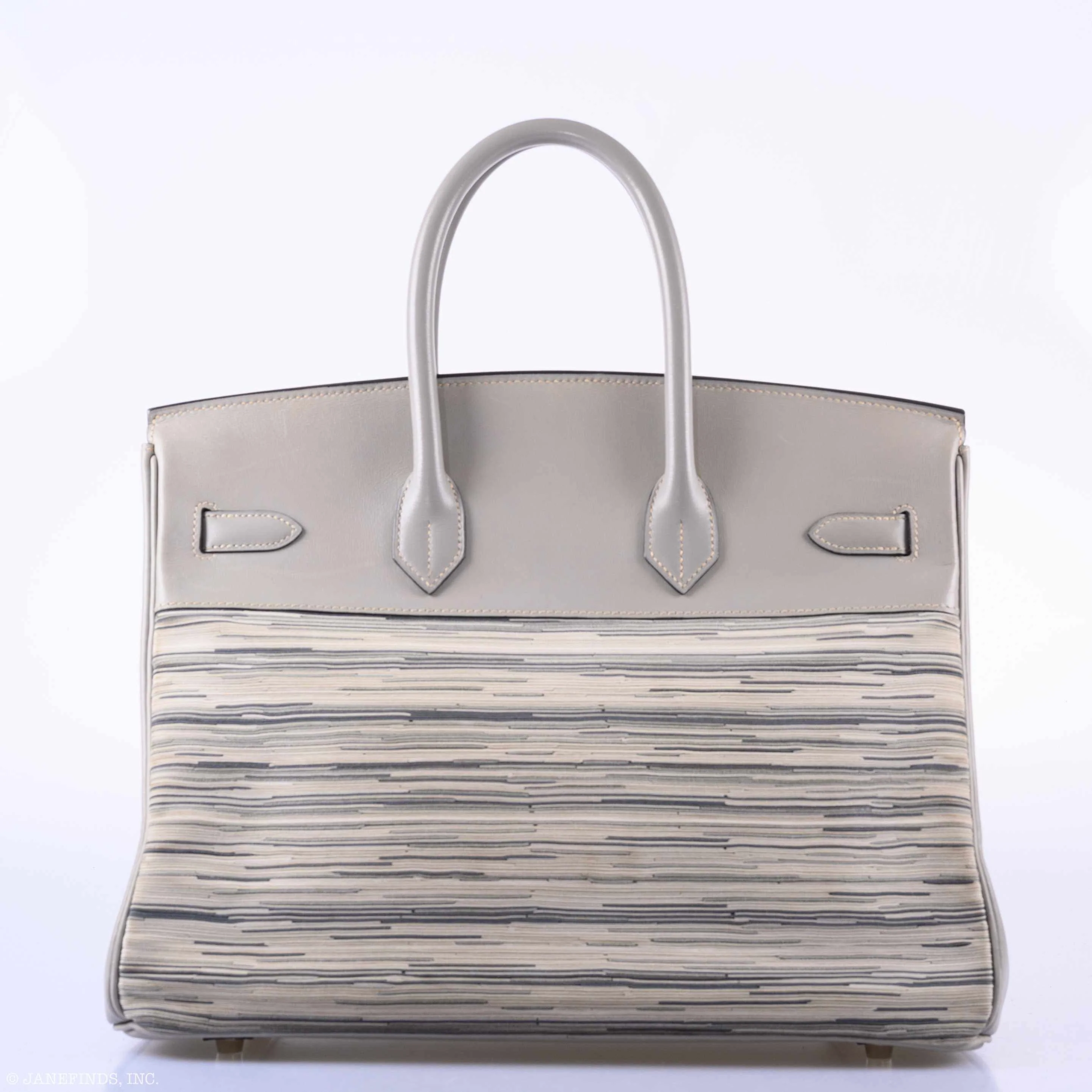 Hermès Birkin 35 Vibrato & Gris Tourterelle Box Calf Palladium Hardware