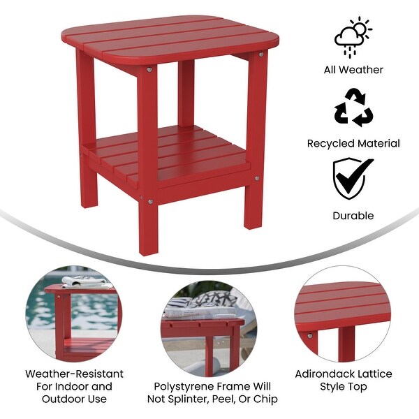AllWeather Adirondack Style Patio Side Table