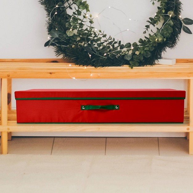 Household Essentials Gift Wrap Organizer Red