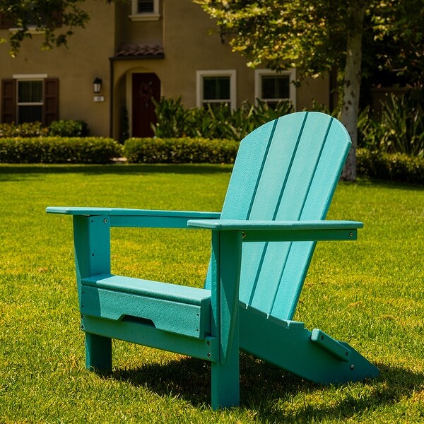 All Weather Folding Adirondack Chair,HDPE Recyclable Plastic