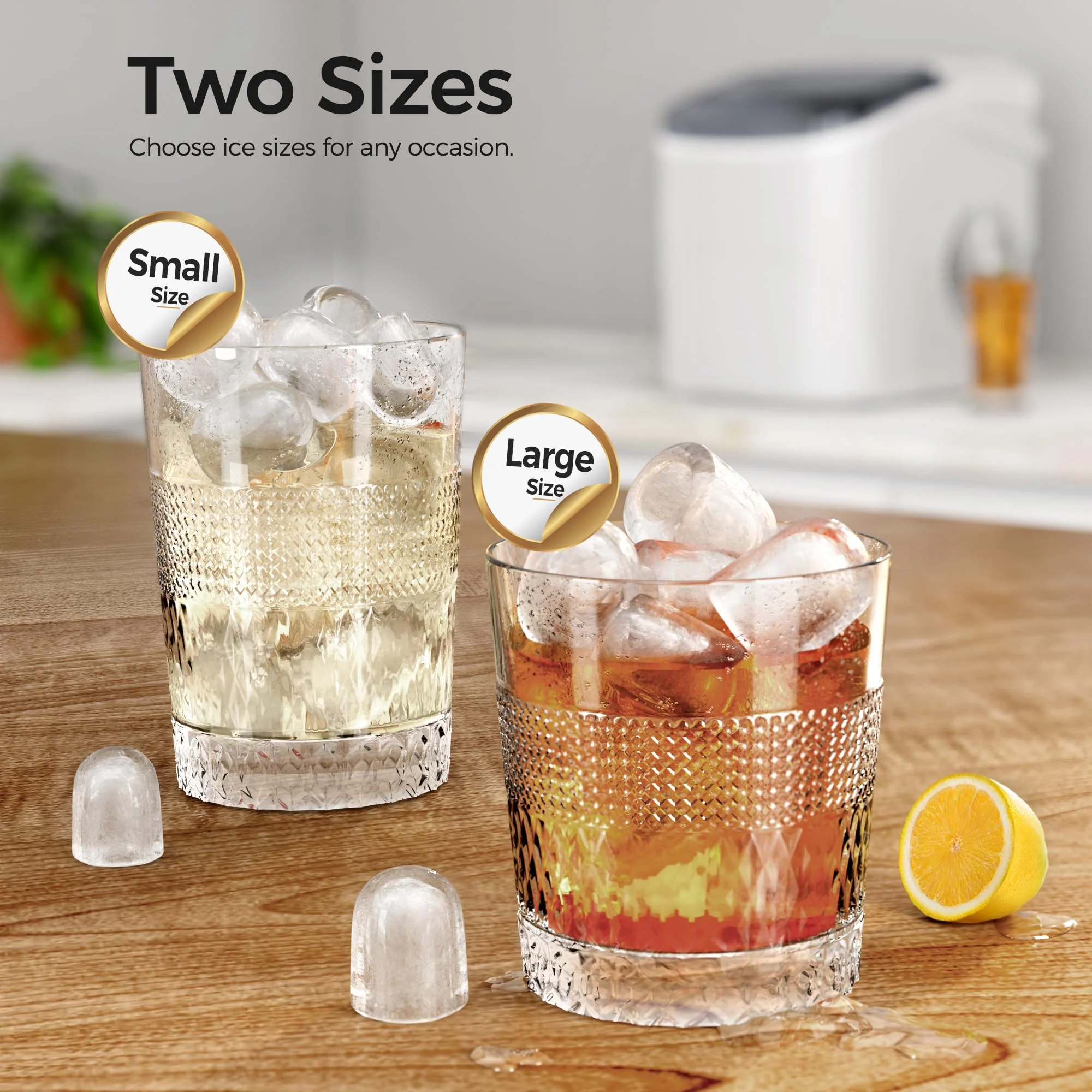 Kismile Ice Makers Countertop with Handle Z5812B