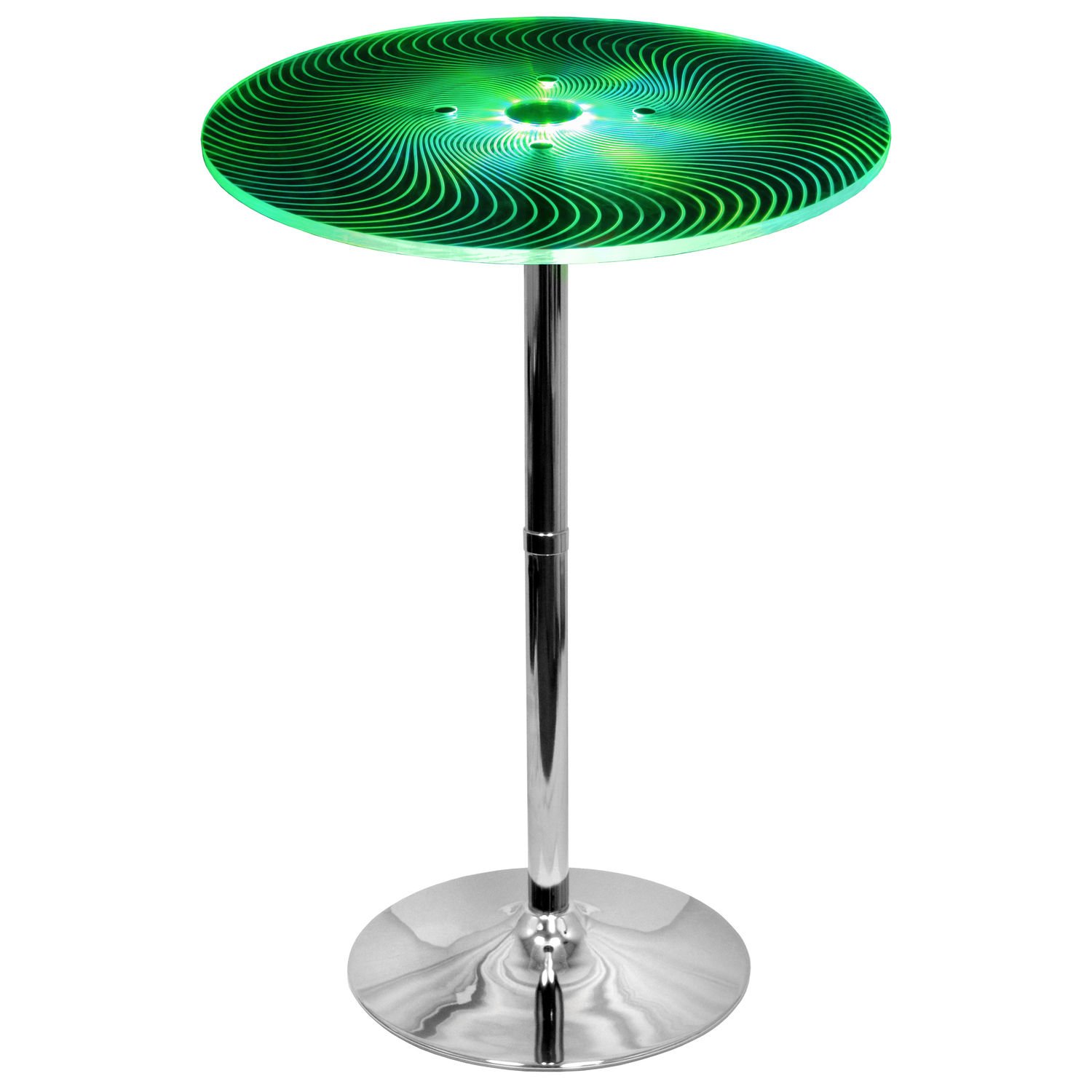 Spyra Contemporary Light Up Adjustable Bar Table by LumiSource