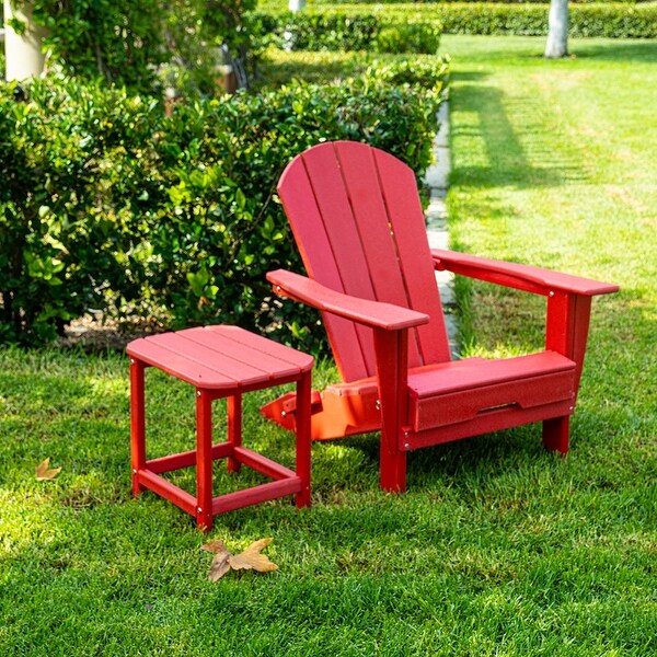 All Weather Folding Adirondack Chair,HDPE Recyclable Plastic
