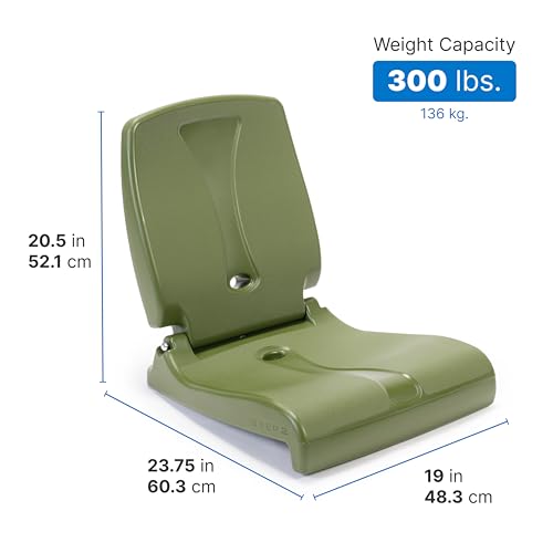 Step2 Folding Flip Seat, Lightweight Portable Outdoor Chair for Poolside, Camping, Beach, Boats, Tailgates, Durable Ground Chair with Back Support for Adults, Bright Pink