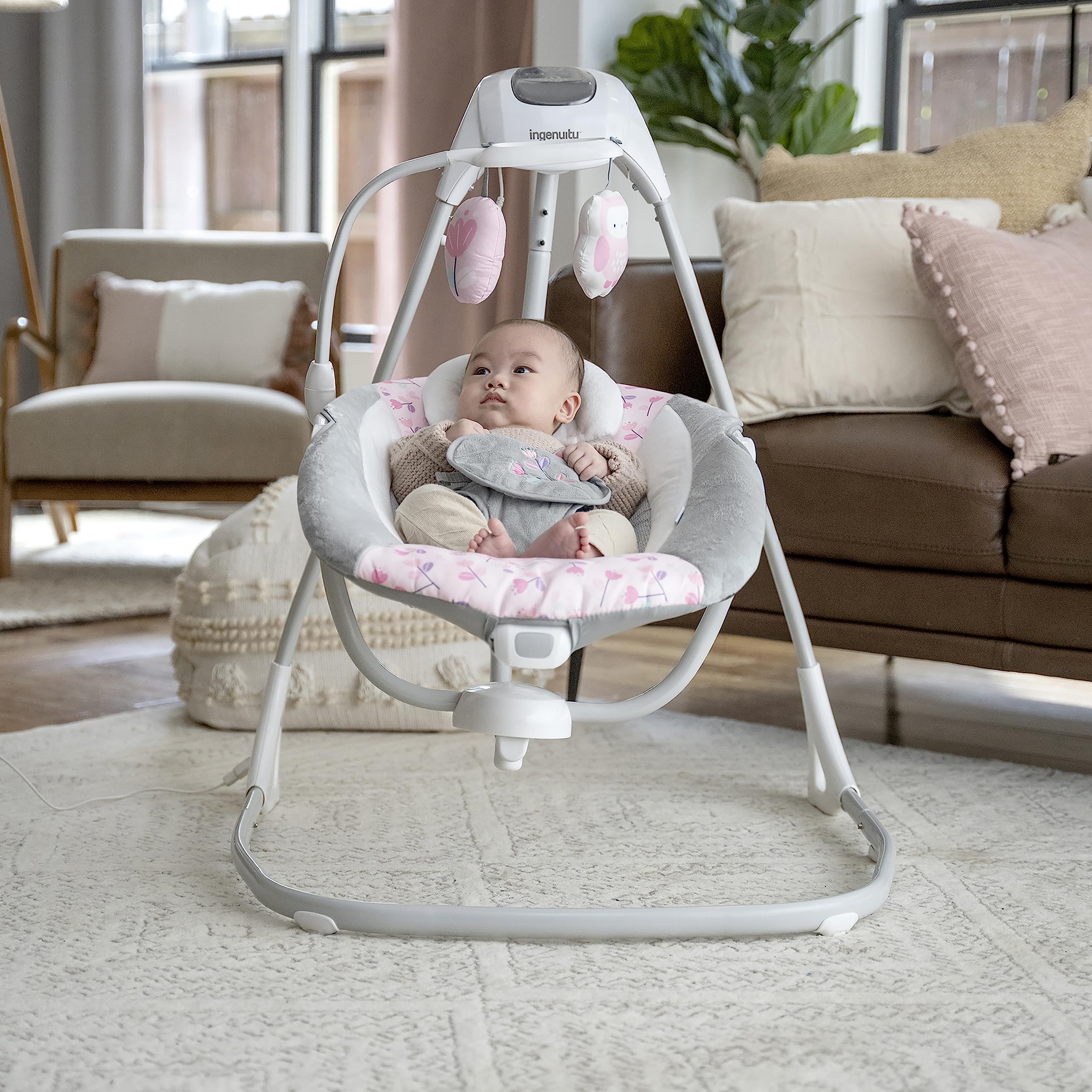 Ingenuity SimpleComfort Cradling Swing Plug