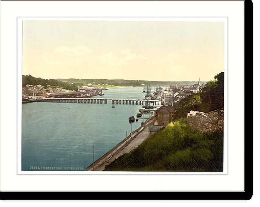 Historic Framed Print, River Suir. Waterford. Co. Waterford Ireland, 17-7/8