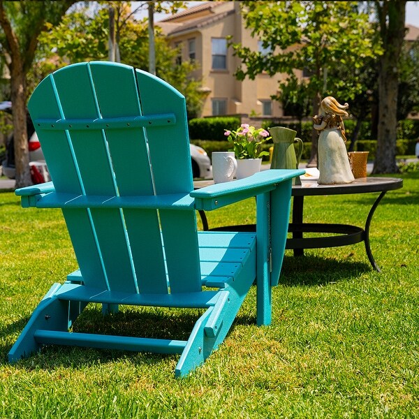 All Weather Folding Adirondack Chair,HDPE Recyclable Plastic