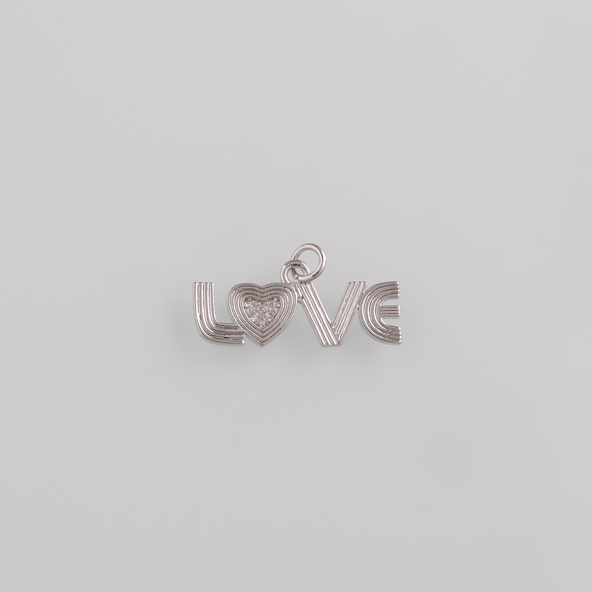 18K Gold Filled Love Pendant,Love Charm Earrings Necklace for DIY Jewelry Making Supply