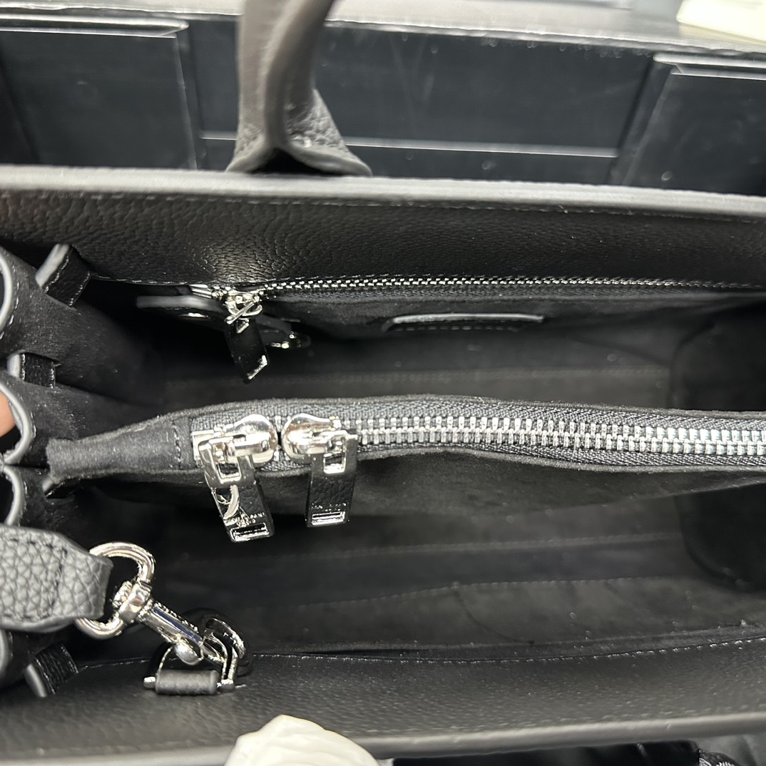 Saint Laurent Sac De Jour Baby In Grained Leather Black 26Cm