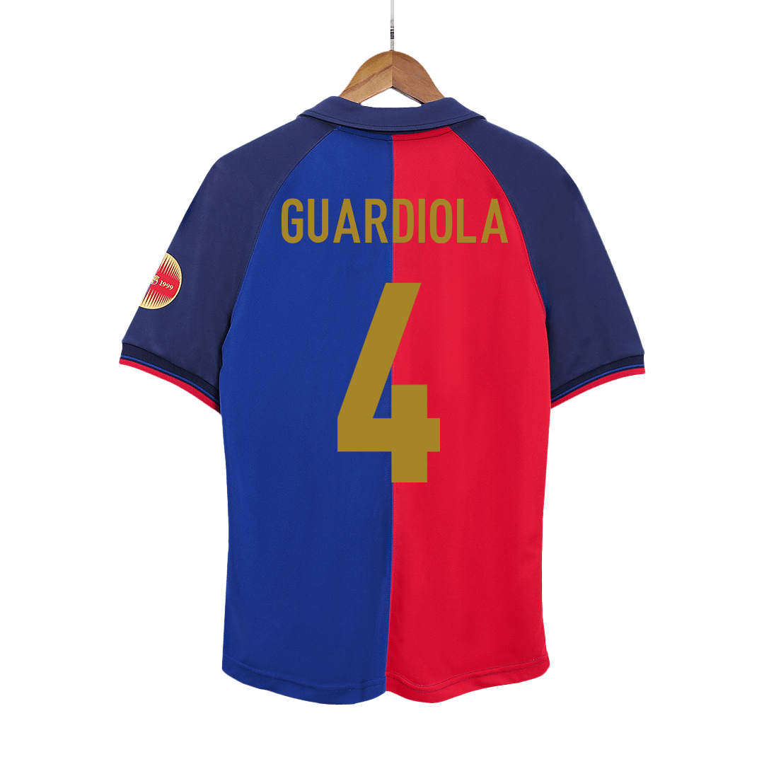 Retro Soccer Jersey GUARDIOLA #4 Barcelona Home 1999/00