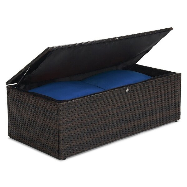 5piece Wicker Patio Conversation Furniture Set