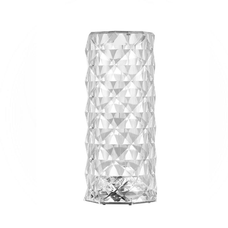 Globe Electric Crystal Lamp: Touch Sensor, LED Bulb, Multicolored, Battery Powered, Novelty Table Light, 8.5
