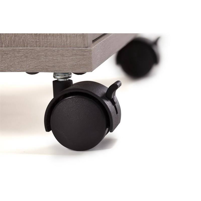 Scranton u0026 Co 2 Drawer Mobile Pedestal in Washed Gray - SC-1453746