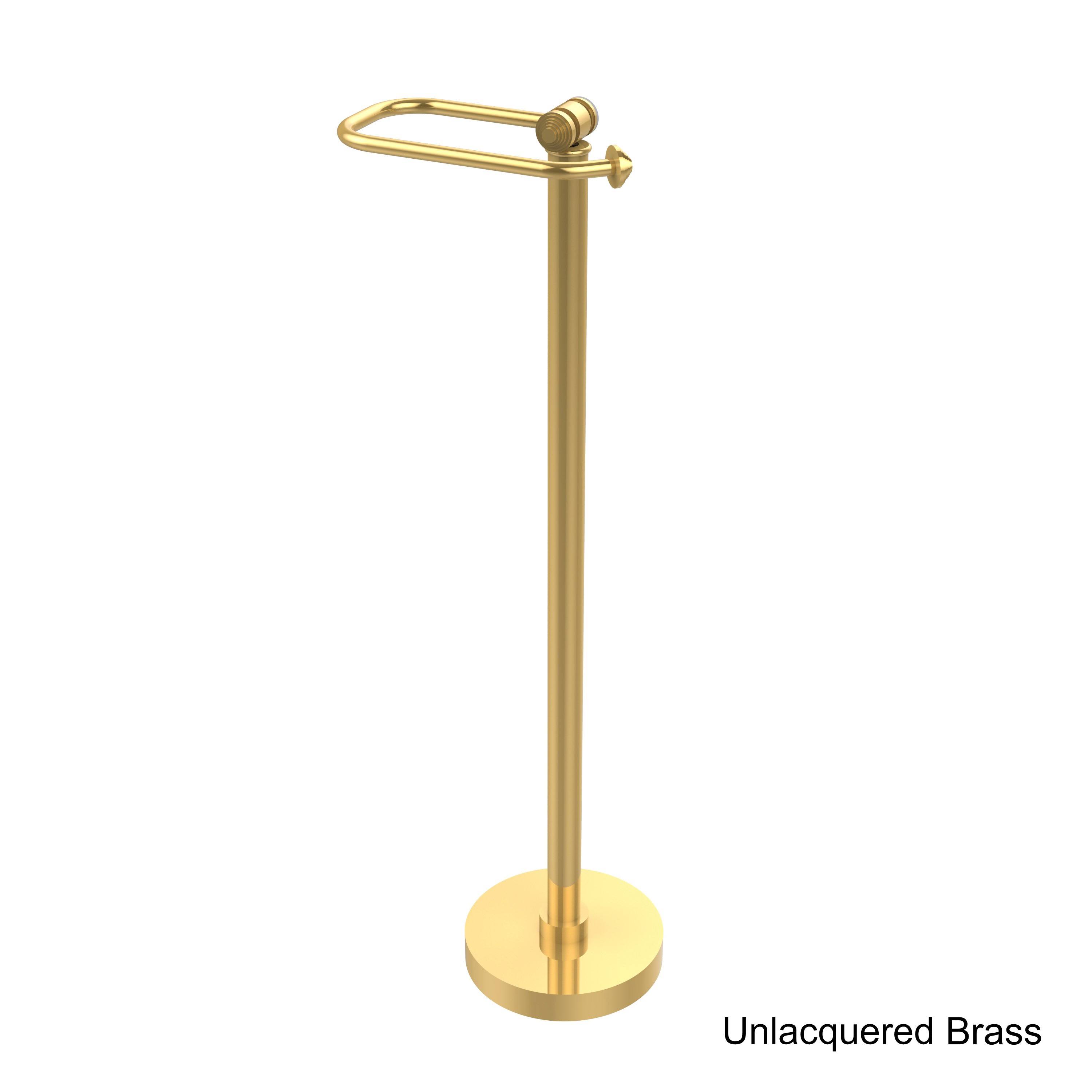 Allied Brass Southbeach Collection Free Standing Toilet Tissue Holder - Matte Black SB-74