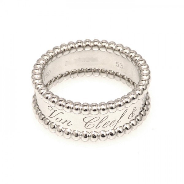 Van Cleef & Arpels Perle Senior Tulle Ring 18K White Gold