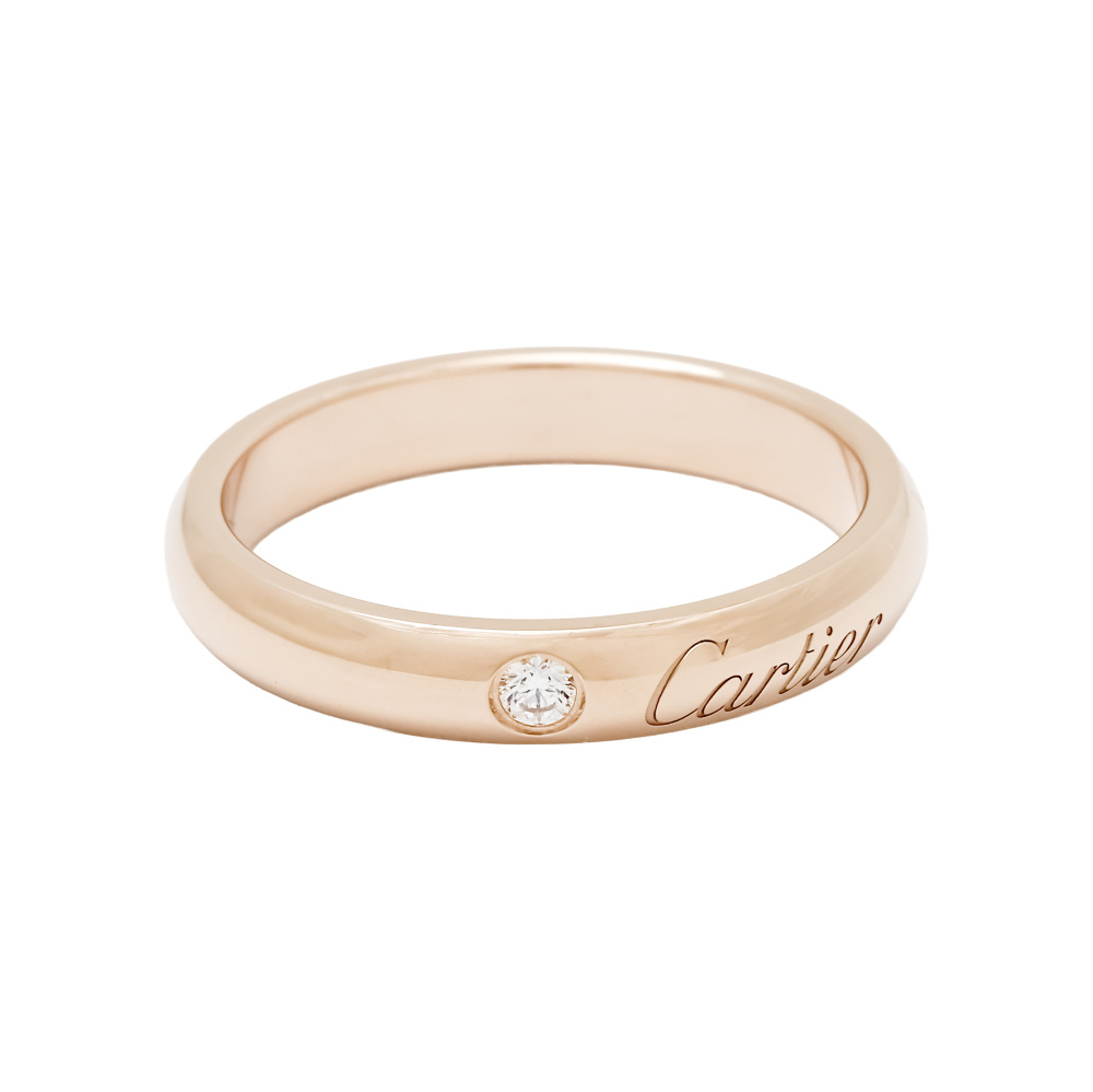 Cartier C Do Ring 18K Rose Gold Diamond B4232300