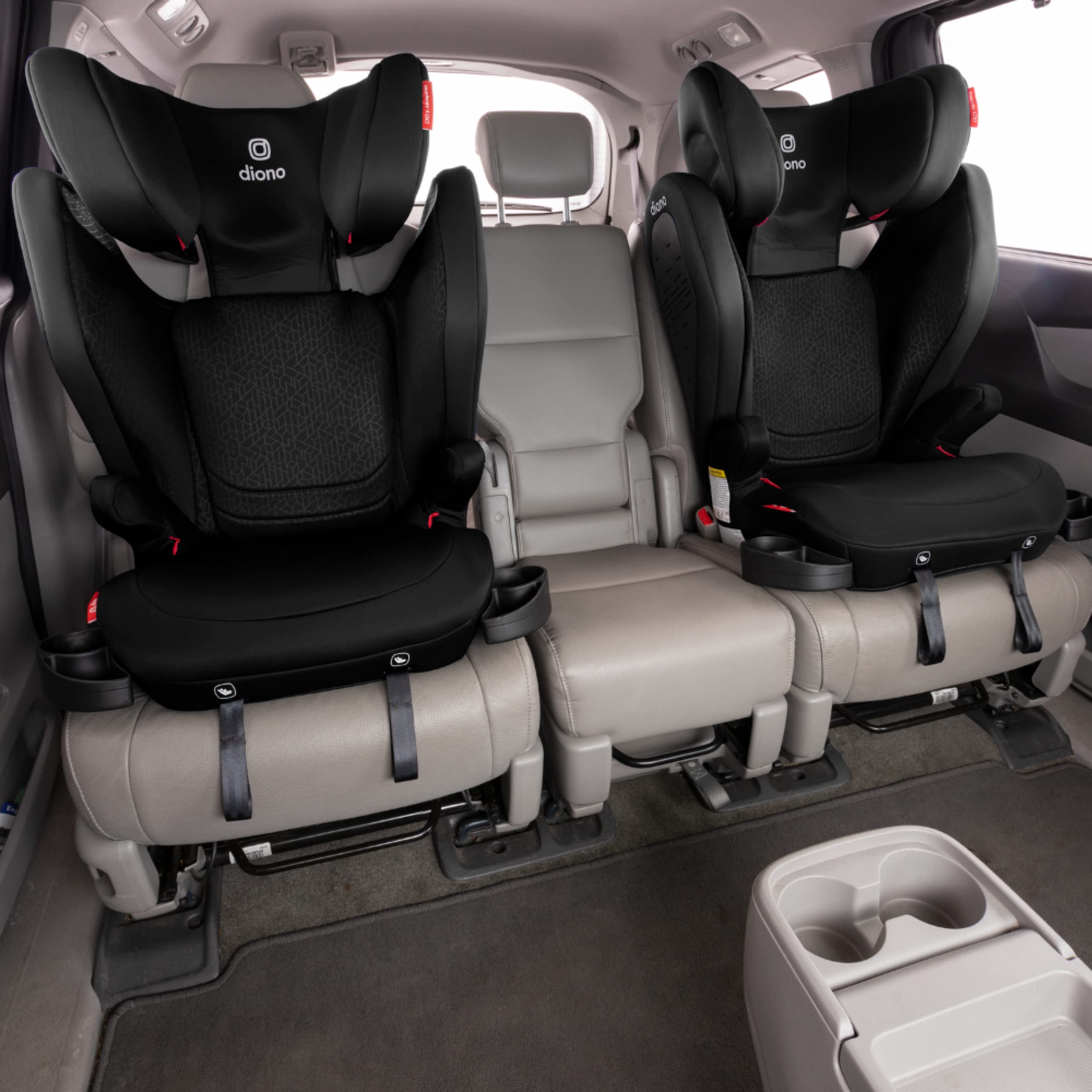 Diono Monterey 4DXT Latch, 2-in-1 High Back Booster Car Seat with Expandable Height, Width, Advanced Side Impact Protection, 8 Years 1 Booster, Black