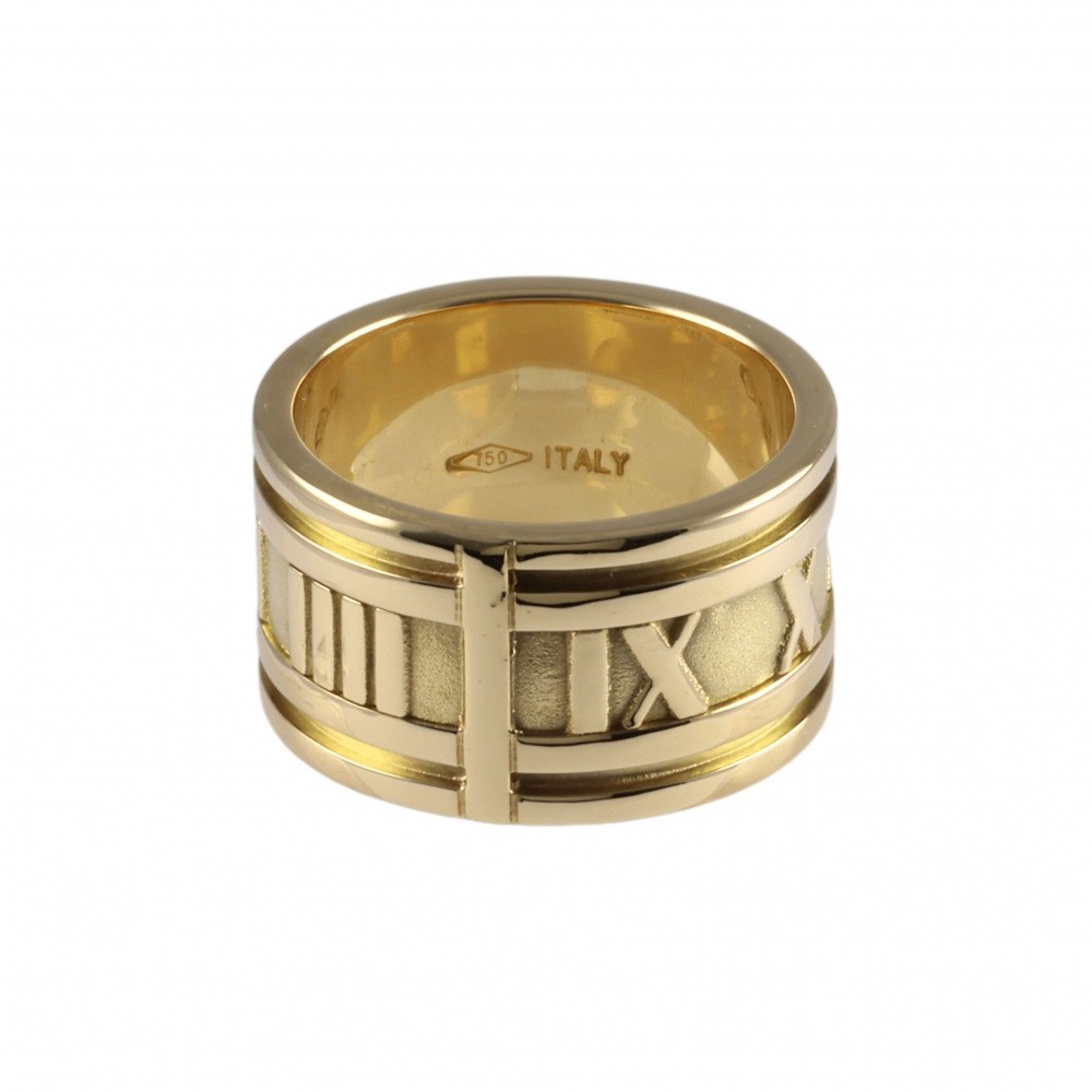 Tiffany & Co. Atlas Wide Ring 18K Yellow Gold