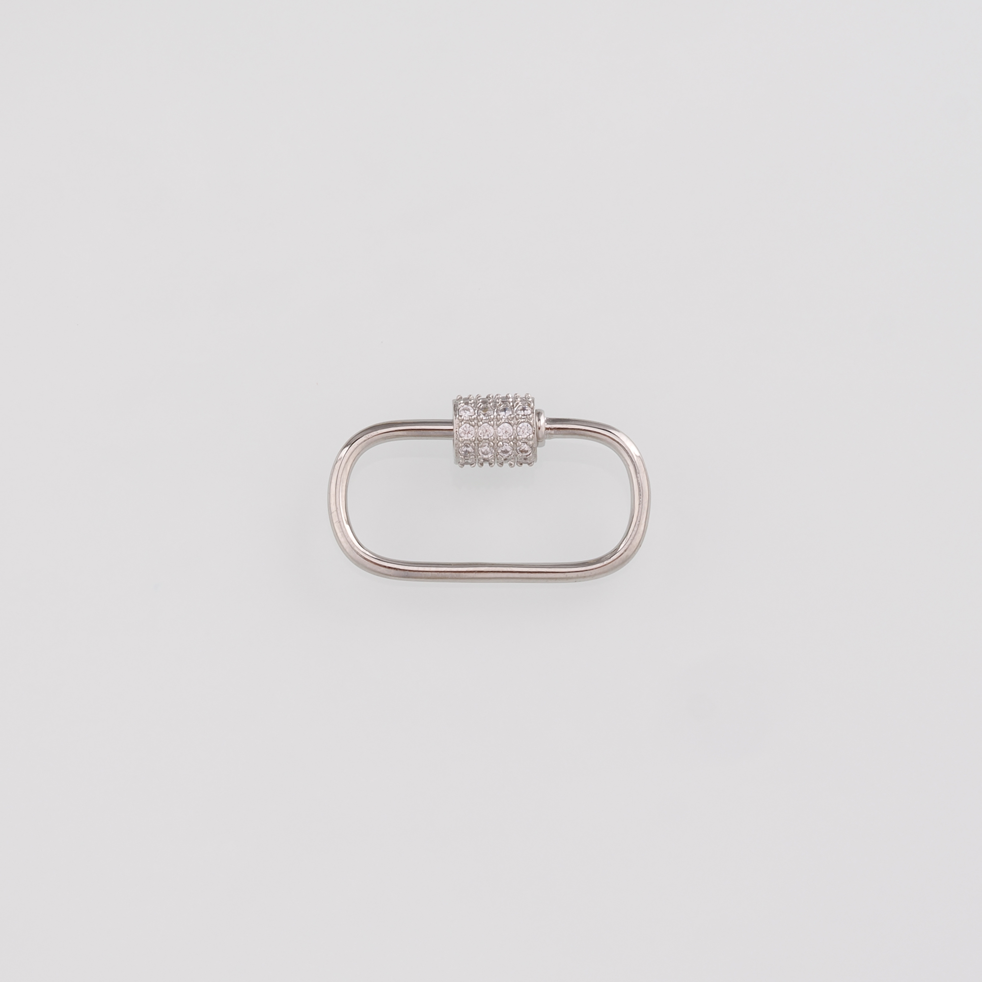 18K Gold Filled Oval Carabiner Clips,Dainty Oval Screw Clasp Lock for DIY Jewelry Finding Necklace Bracelet