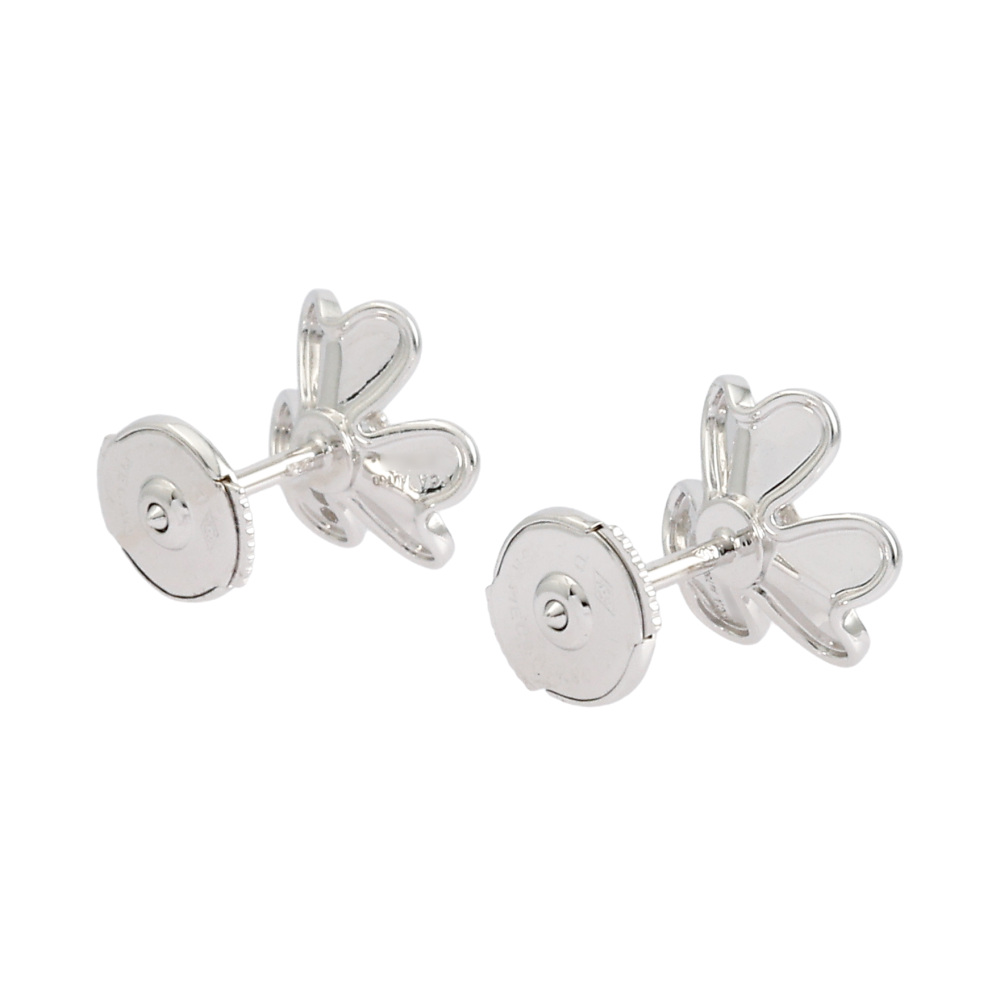 Van Cleef & Arpels Frivole Earrings 18K White Gold Diamond VCARP0J600