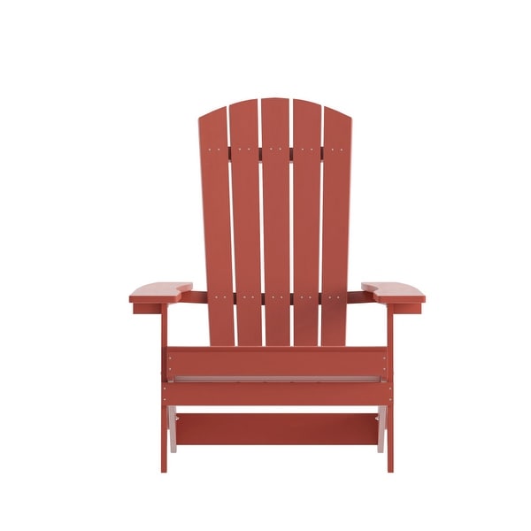 AllWeather Poly Resin Folding Adirondack Chair