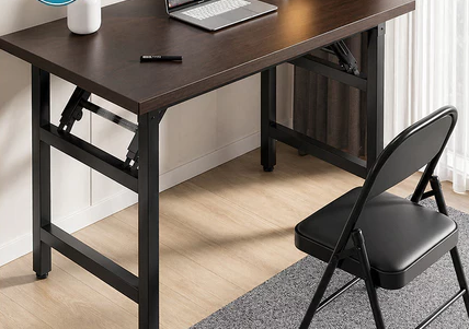 Folding Table Meja Ringkas, Spring table, multi-purpose, Moden Meja Lipat Stabil Offlice study game Jimat Ruang Ready Stock