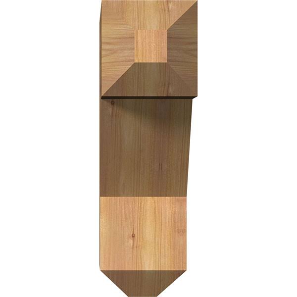 Ekena Millwork BKT06X18X18TRA04SWR 5 1/2x22W x 18x22D x 18x22H Traditional Craftsman Smooth BRACKET, Western Red Cedar