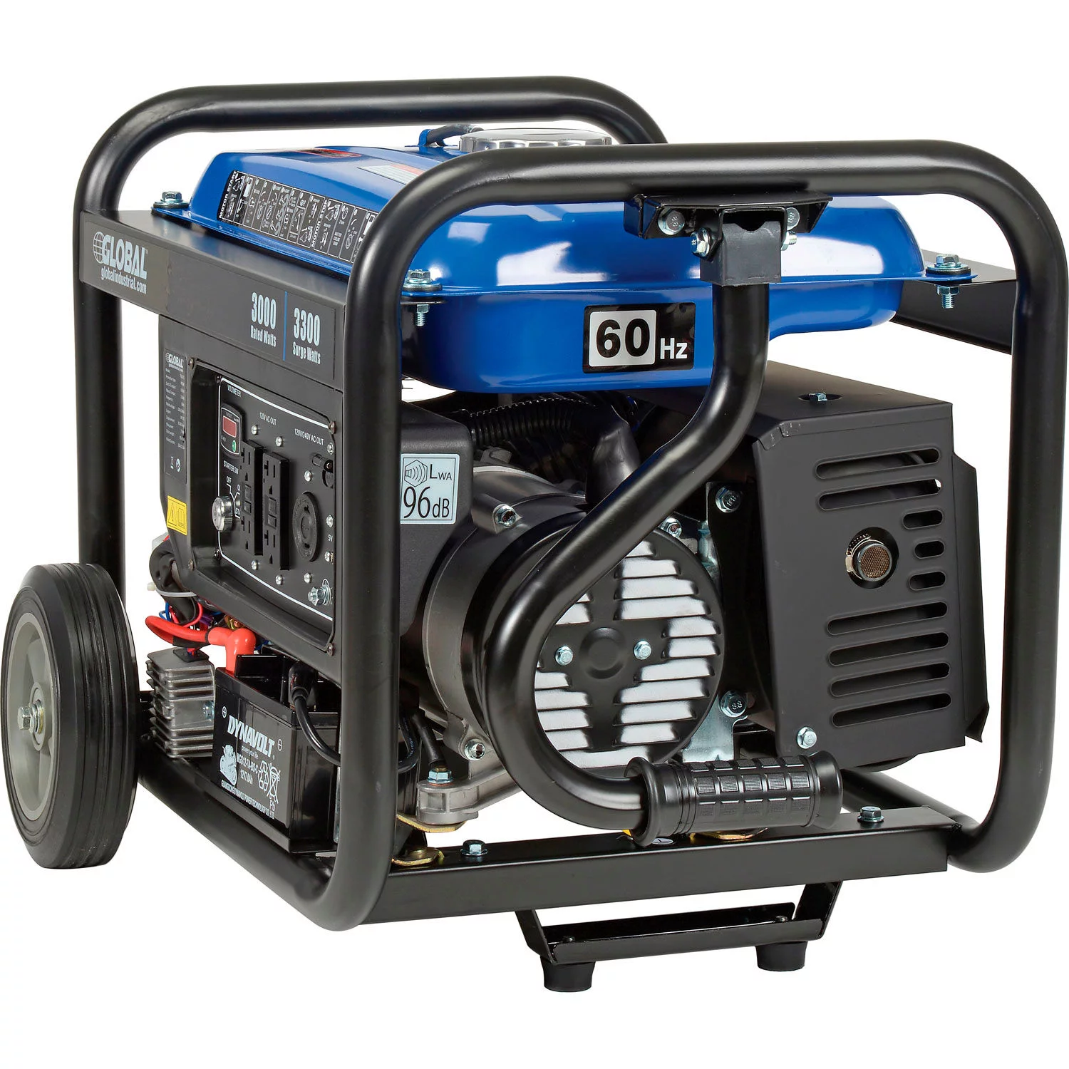 United Power Equipment 716173 3000 Rated watts Global Industrial Portable Generator with Electric & Recoil Start, Gasoline