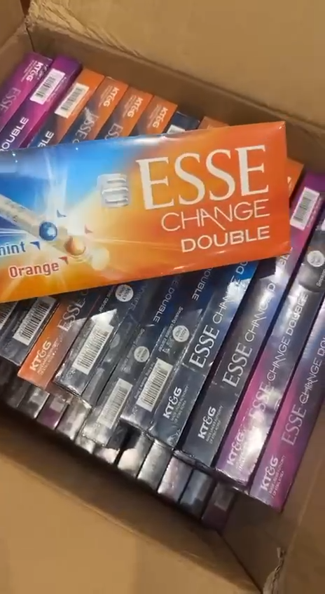 ESSE Change Double Applemint & Orange 20s Cigarettes x 10 Packs /1 Carton