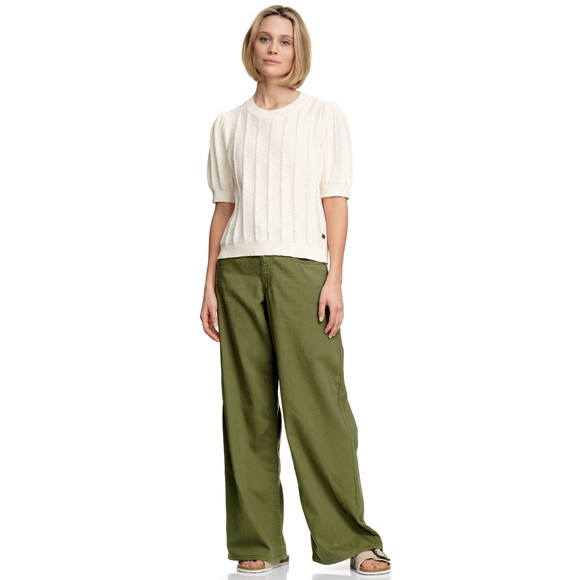 Gina Collection Damen Leinen-Hose mit Wide-Leg