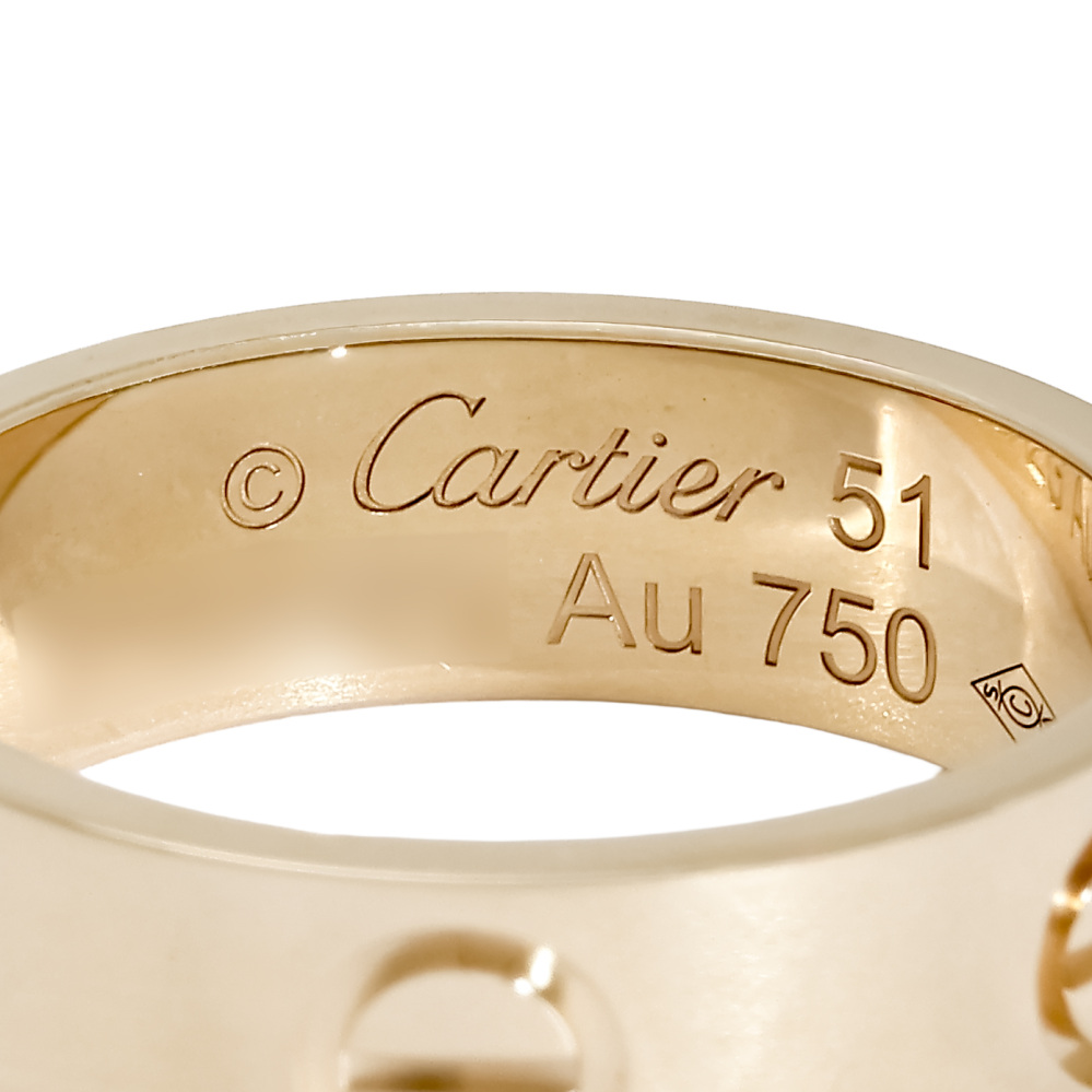 Cartier Love Classic Model Ring 18K Yellow Gold B4084600