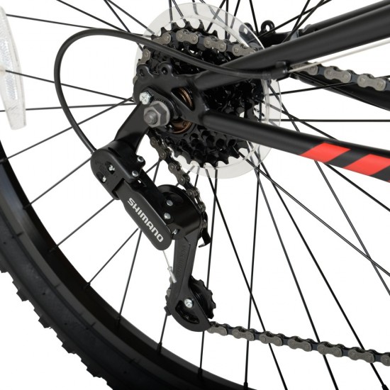 26″ Shocker Men’s Dual Suspension Mountain Bike, Black