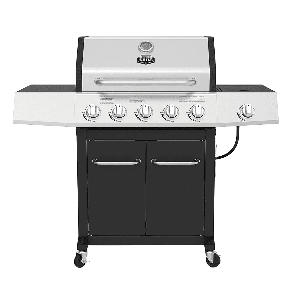 2026 Expert Grill 5-Burner Propane Gas Grill with Side Burner