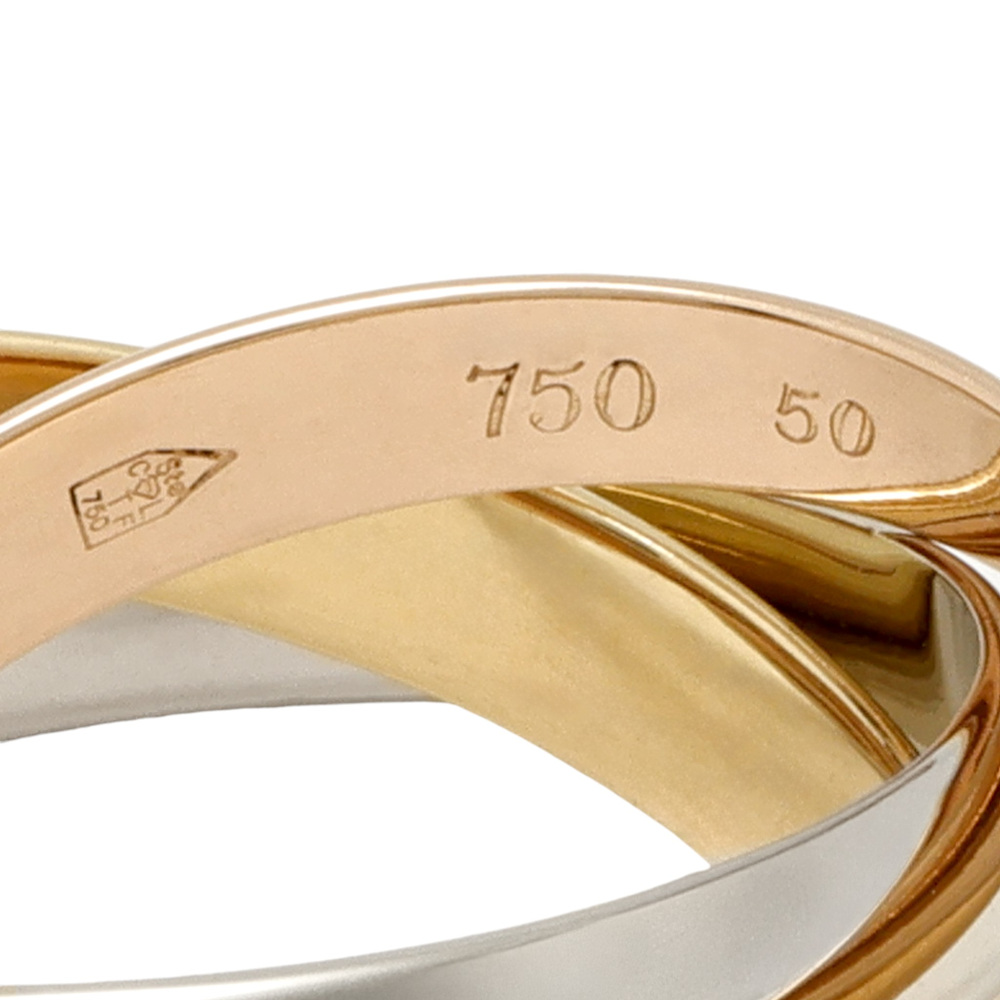 Cartier Trinity Classic Model Ring Tri-Gold