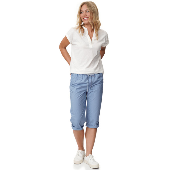 Gina Damen Capri-Hose mit Elastikbund
