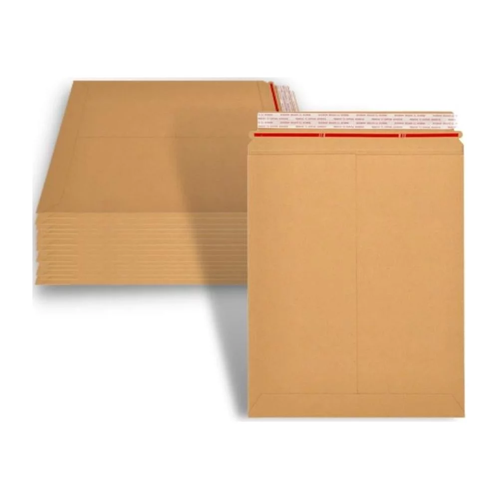 SSBM 7200 Pack Rigid Mailers with Self Adhesive Seal, Kraft Cardboard Envelopes for Shipping Photo, Documents, Letters, Packaging Supplies, 6