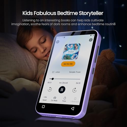TIMMKOO 80GB Kids MP3 Player with Bluetooth, Parental Controls, Pre-Installed Spotify, Spotify Kids, Audible, 4