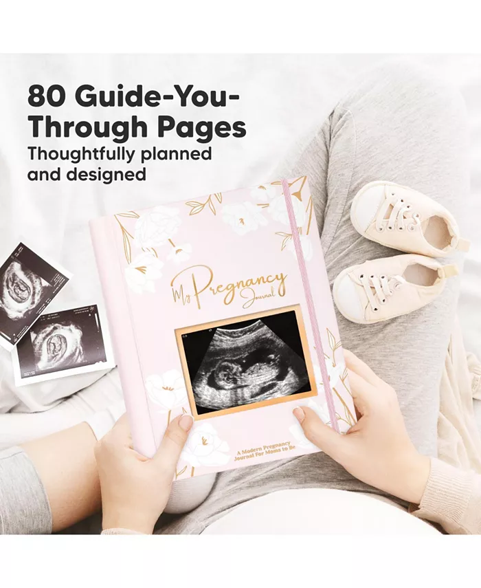 KeaBabies Pregnancy Journal, Pregnancy Announcements, 80 Pages Hard Cover Pregnancy Book For Mom To Be Gift