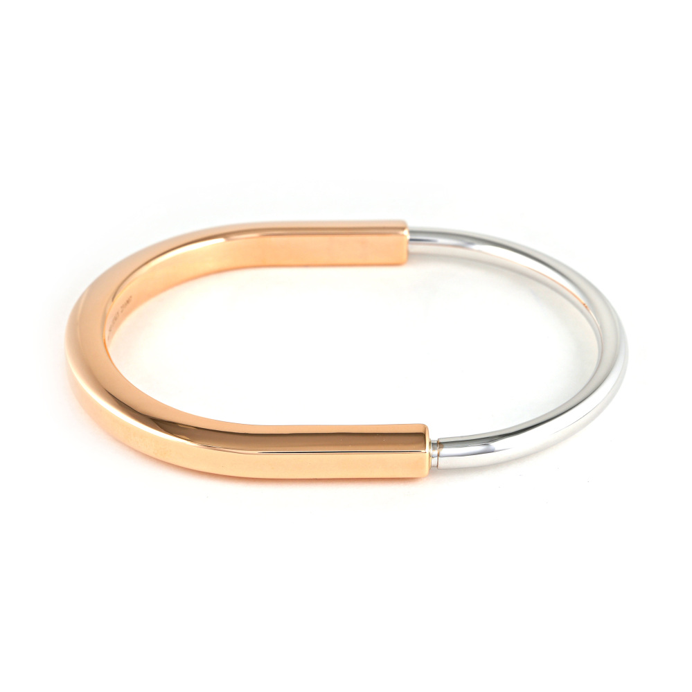 Tiffany & Co. Lock Bracelet 18K White Gold & 18K Rose Gold 73027411