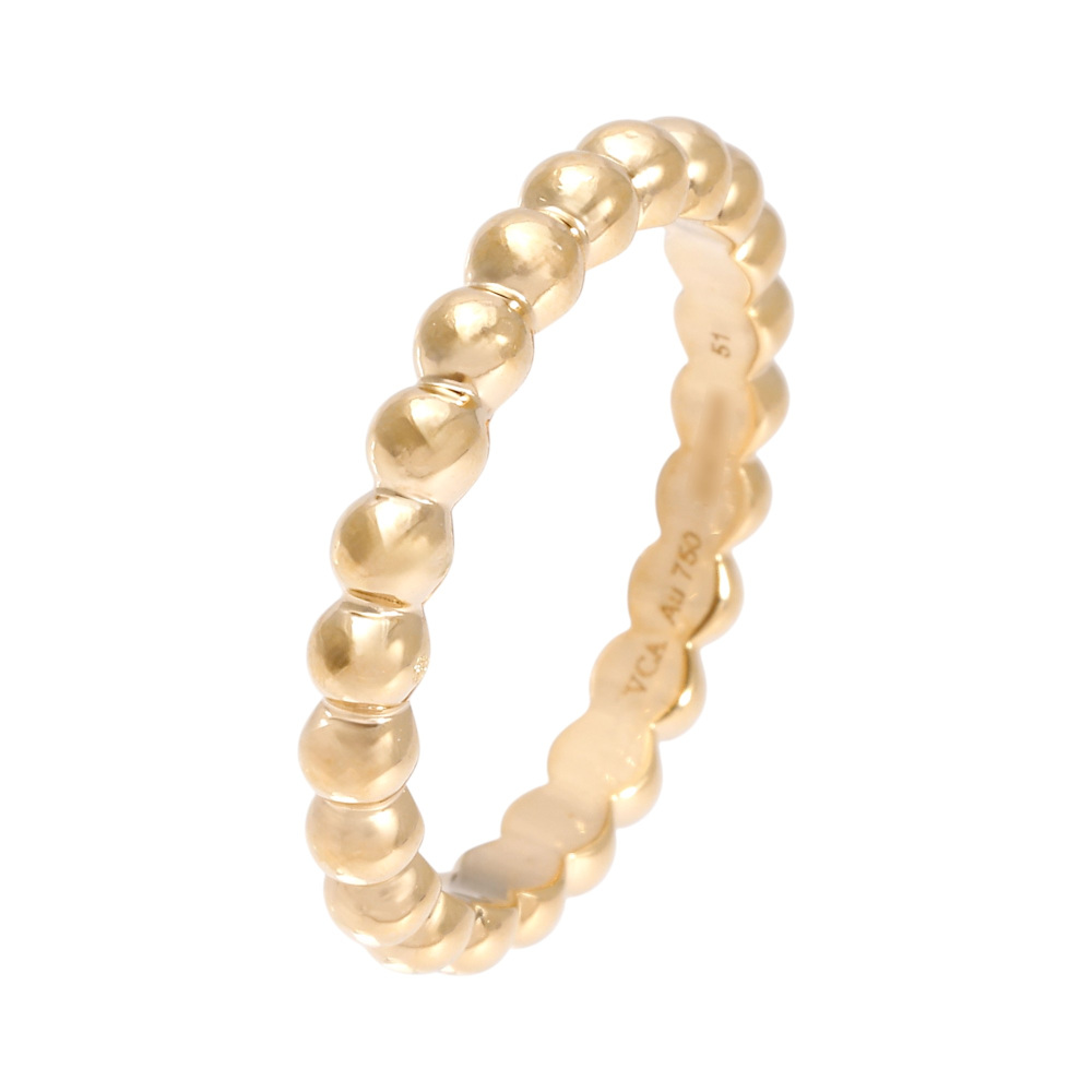 Van Cleef & Arpels Perlet Gold Pearl Ring 18K Yellow Gold VCARO3Y500