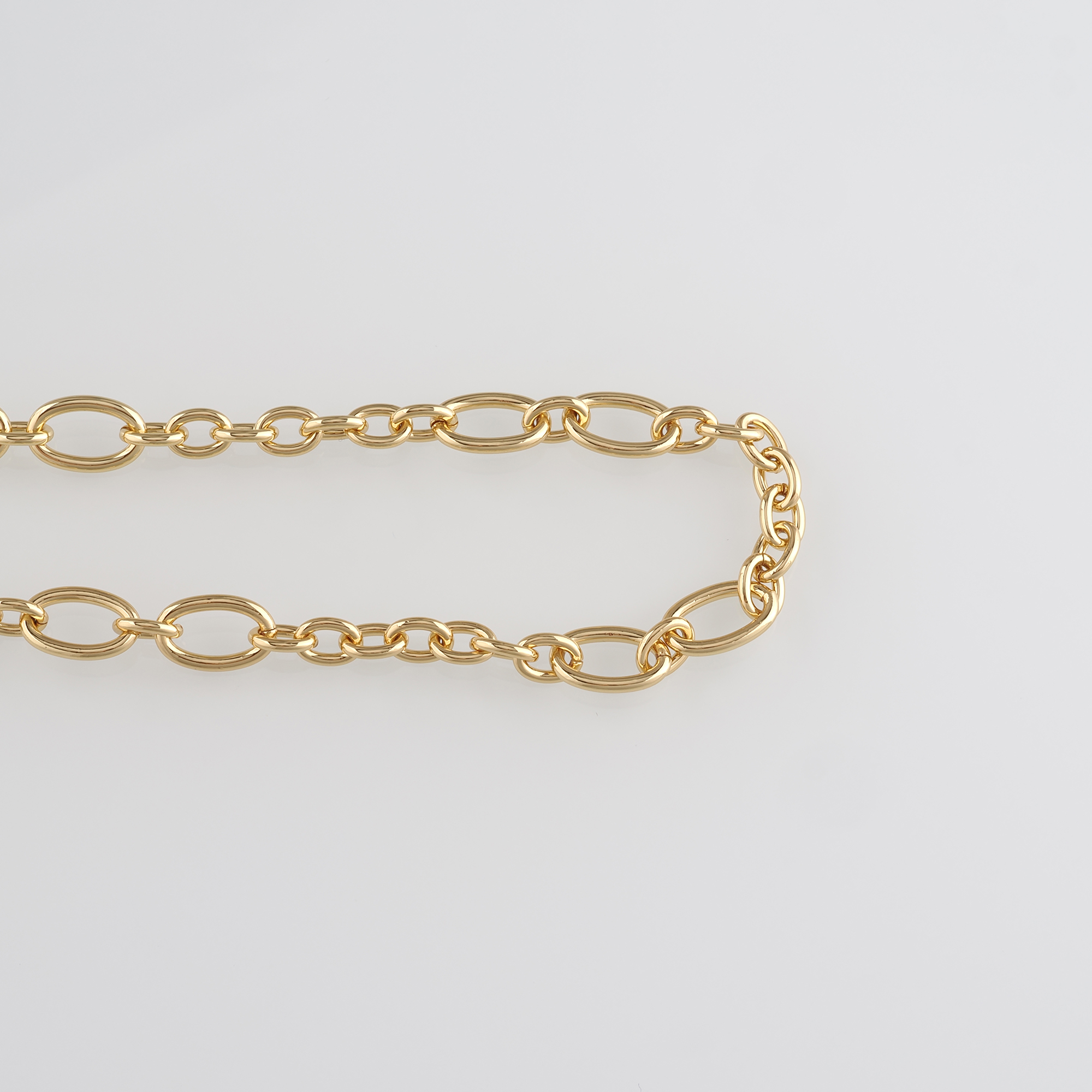 18K Gold Filled Oval Link Necklace,Dainty Thin Chain,Minimalist Necklace,Paper Clip Chain Necklace