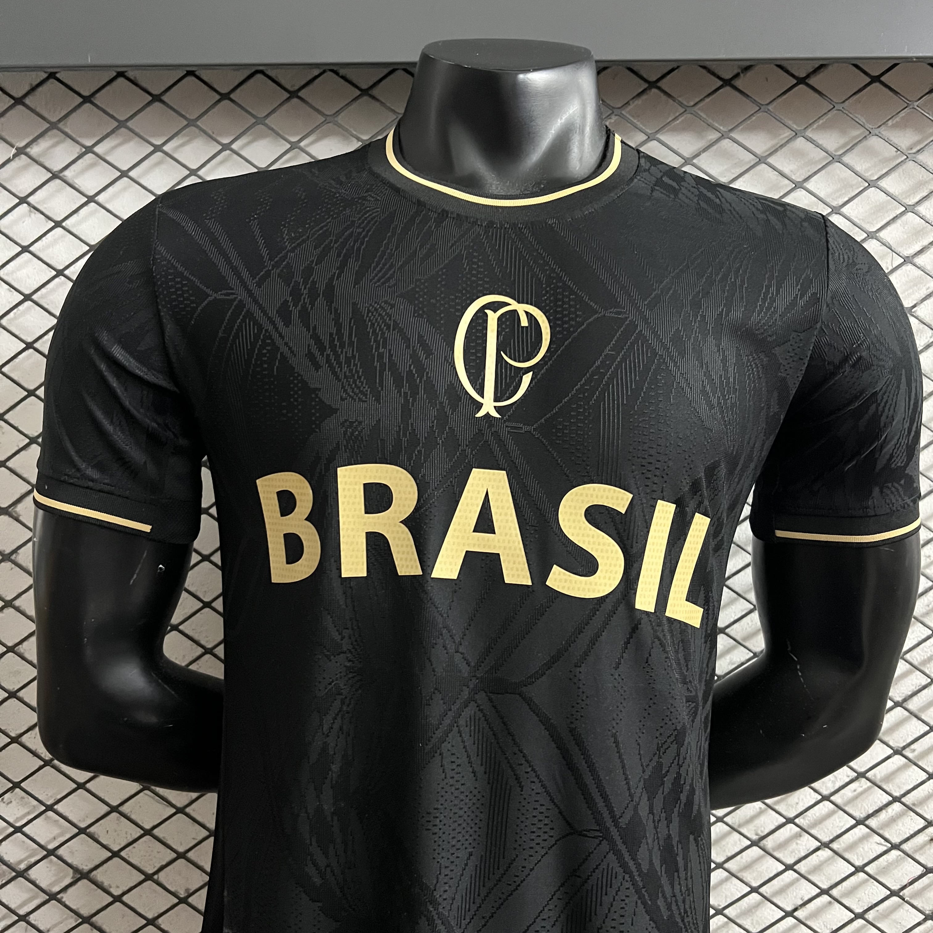 Player Version Masculino 26-27 Corinthians Training Jersey Black S-3XL 3