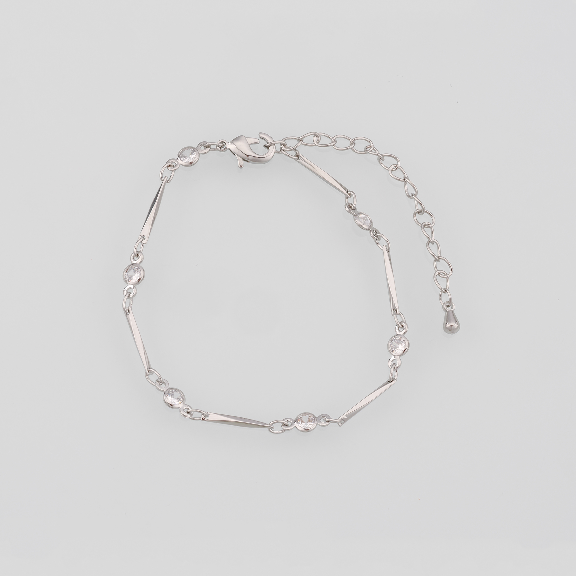 18K Gold Filled Geometric Chain Bracelet,Zircon Bracelet,Gold Chain Bracelet,Ladies Bracelet,Gift For Her