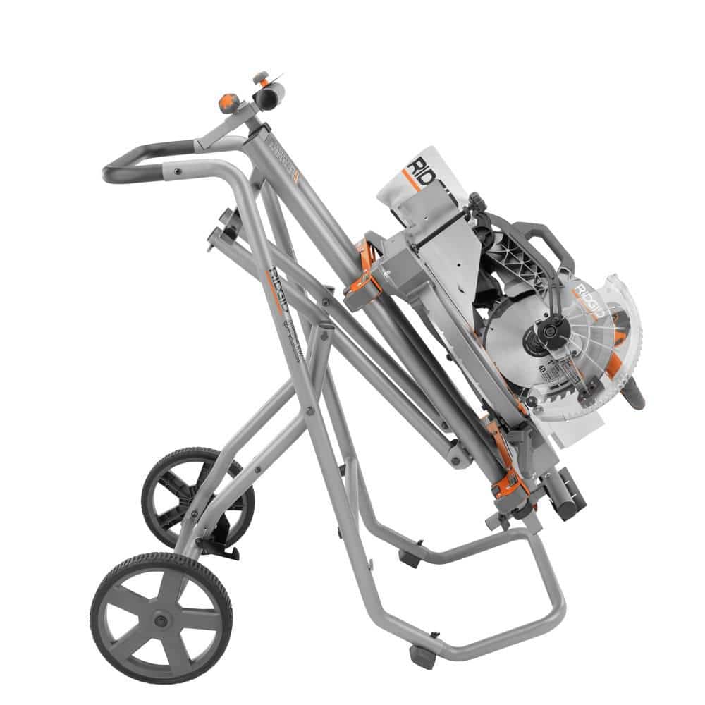 Ridgid Foldable Mobile Miter Saw Stand with Mounting Braces AC9946
