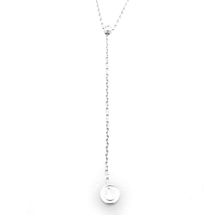 Cartier Love 1P Diamond Necklace 18K White Gold